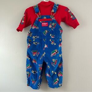 Vintage Oshkosh B’Gosh Mice at Work matching Overall Set